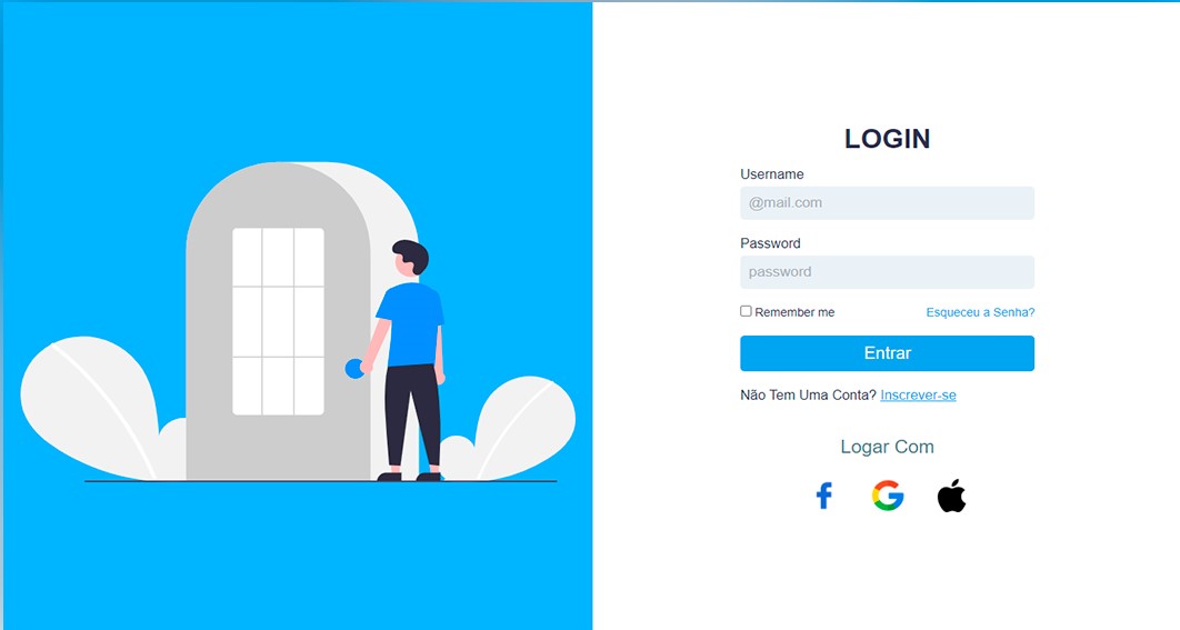 Login Page Light